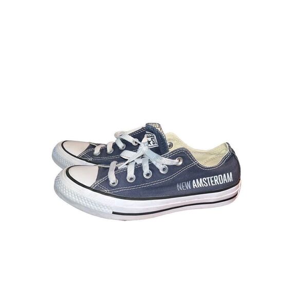 New Amsterdam Converse Navy Low Top Sneaker *Hard to Find* Sz 3.5 Men/ 5.5 Wom - Picture 1 of 7
